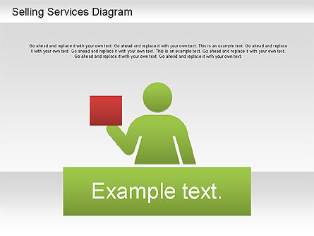 Selling Services Diagram, PowerPoint Template, 01201, Business Models — PoweredTemplate.com