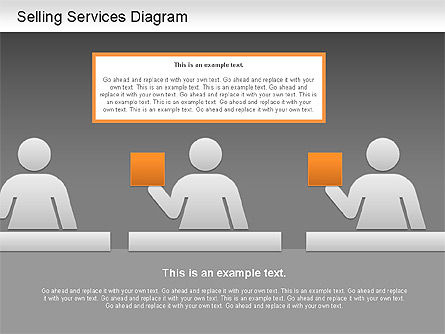 판매 서비스 다이어그램, 슬라이드 13, 01201, 비즈니스 모델 — PoweredTemplate.com