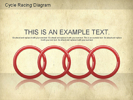 Cycle Racing Diagram, PowerPoint Template, 01202, Business Models — PoweredTemplate.com