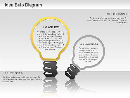 Idea Bulb Diagram, Diapositiva 10, 01206, Modelos de negocios — PoweredTemplate.com