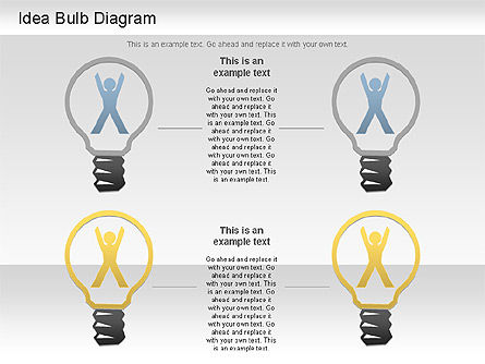 Idea Bulb Diagram, Diapositiva 11, 01206, Modelos de negocios — PoweredTemplate.com