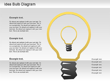 Idea Bulb Diagram, Slide 12, 01206, Business Models — PoweredTemplate.com
