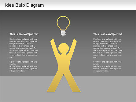 Diagramme d'ampoule d'idée, Diapositive 16, 01206, Modèles commerciaux — PoweredTemplate.com