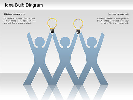 Diagramme d'ampoule d'idée, Diapositive 5, 01206, Modèles commerciaux — PoweredTemplate.com