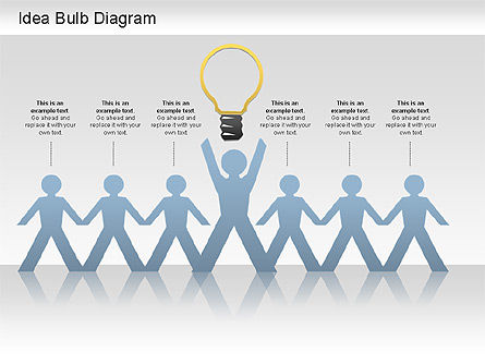 Diagram Lampu Ide, Slide 6, 01206, Model Bisnis — PoweredTemplate.com