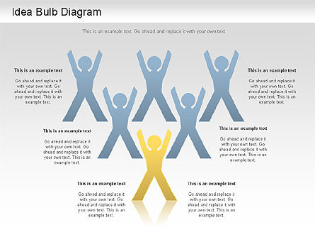 Idea Bulb Diagram, Slide 8, 01206, Business Models — PoweredTemplate.com
