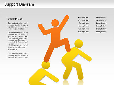 Schéma de soutien, Diapositive 11, 01208, Modèles commerciaux — PoweredTemplate.com
