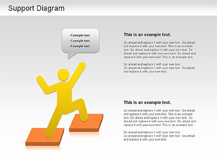 Diagrama de soporte, Diapositiva 7, 01208, Modelos de negocios — PoweredTemplate.com