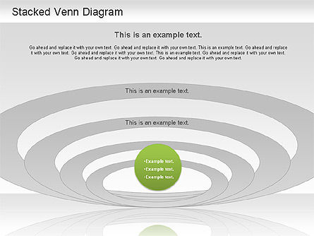 Diagramme venn empilé, Diapositive 11, 01209, Modèles commerciaux — PoweredTemplate.com