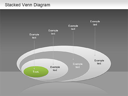 Stacked Venn Diagram, Slide 13, 01209, Business Models — PoweredTemplate.com