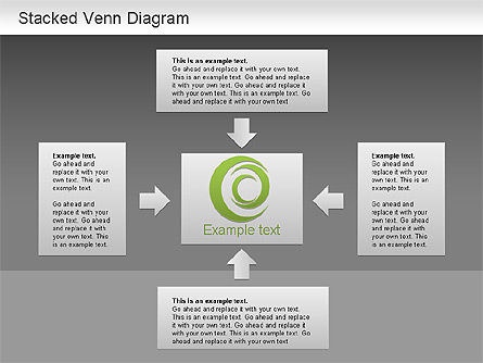 Diagram Venn Bertumpuk, Slide 15, 01209, Model Bisnis — PoweredTemplate.com