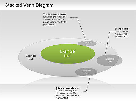 Stacked Venn Diagram, Slide 8, 01209, Business Models — PoweredTemplate.com