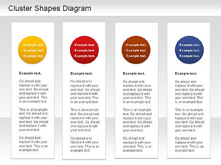 Cluster Shapes Diagram, Slide 10, 01210, Matrix Charts — PoweredTemplate.com