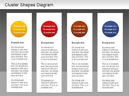 Cluster Shapes Diagram, Slide 16, 01210, Matrix Charts — PoweredTemplate.com