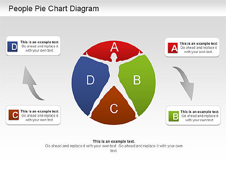 People Pie Chart, Slide 10, 01211, Pie Charts — PoweredTemplate.com