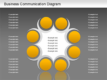 Zakelijke communicatie diagram, Dia 13, 01212, Procesdiagrammen — PoweredTemplate.com
