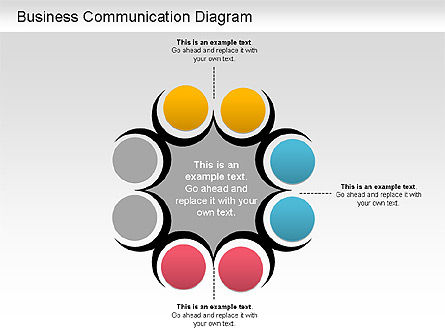 业务沟通图, 幻灯片 7, 01212, 流程图 — PoweredTemplate.com