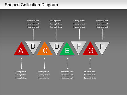 Formes de triangles et carrés, Diapositive 14, 01213, Formes — PoweredTemplate.com