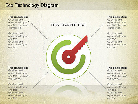Diagrama de Tecnología de Hogar Eco, Plantilla de PowerPoint, 01217, Modelos de negocios — PoweredTemplate.com