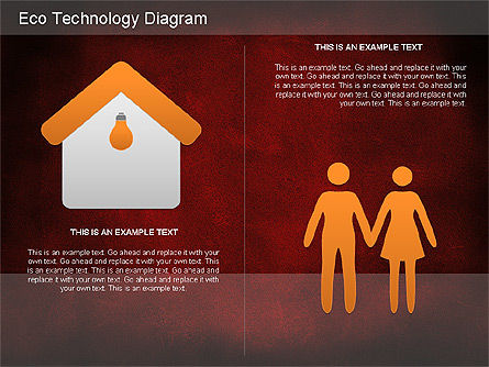 Ecohuis technologie diagram, Dia 15, 01217, Businessmodellen — PoweredTemplate.com
