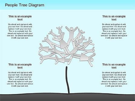 Diagram Pohon Orang, Slide 10, 01218, Model Bisnis — PoweredTemplate.com