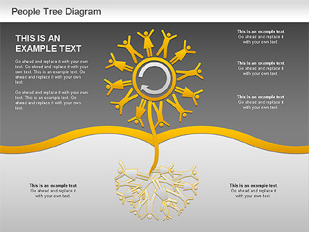 Diagram Pohon Orang, Slide 12, 01218, Model Bisnis — PoweredTemplate.com