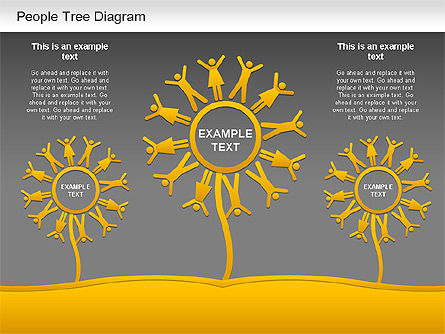 Diagrama de árbol de personas, Diapositiva 15, 01218, Modelos de negocios — PoweredTemplate.com