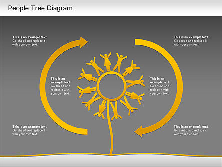 Diagram Pohon Orang, Slide 16, 01218, Model Bisnis — PoweredTemplate.com
