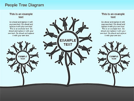 Diagram Pohon Orang, Slide 7, 01218, Model Bisnis — PoweredTemplate.com