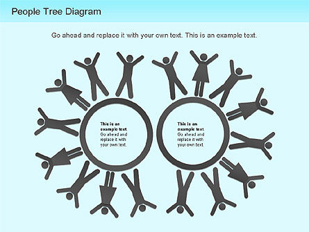 Mensen boomdiagram, Dia 8, 01218, Businessmodellen — PoweredTemplate.com