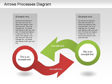 Schéma de processus de la flèche, Diapositive 11, 01219, Schémas de procédés — PoweredTemplate.com