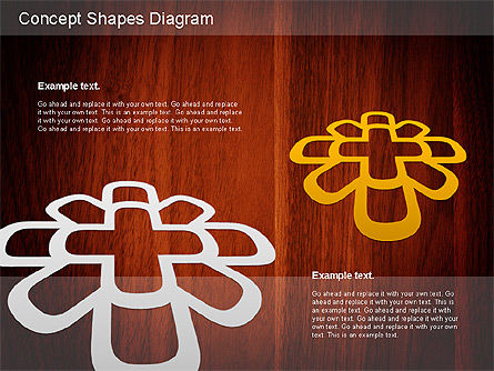 Concept vormen diagram, Dia 11, 01221, Figuren — PoweredTemplate.com