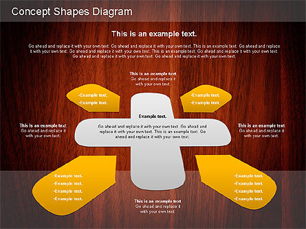 Konzept Formen Diagramm, Folie 4, 01221, Schablonen — PoweredTemplate.com