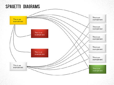 Graphique Spaghetti, Diapositive 5, 01222, Schémas de procédés — PoweredTemplate.com