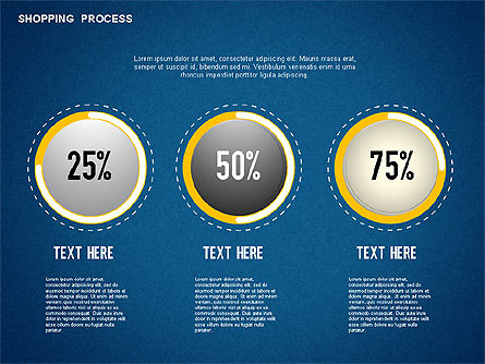 Shopping diagrama de processo, Deslizar 17, 01223, Diagramas de Processo — PoweredTemplate.com