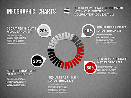 Infographics charts, Dia 10, 01225, Presentatie Templates — PoweredTemplate.com