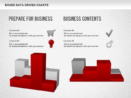バーデータ駆動型チャート, スライド 4, 01228, データベースの図＆グラフ — PoweredTemplate.com