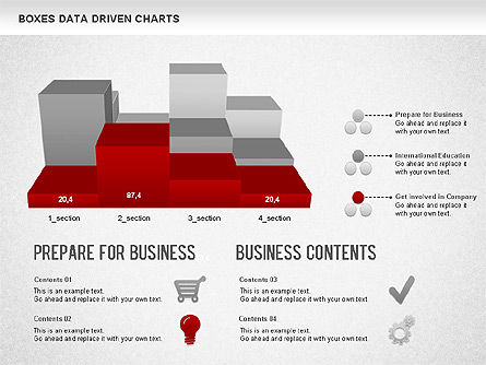 Gráfico impulsado por datos de barras, Diapositiva 7, 01228, Diagramas basados en datos — PoweredTemplate.com