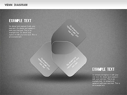 Diagrama divertido de Venn, Diapositiva 10, 01231, Modelos de negocios — PoweredTemplate.com