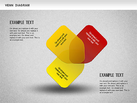 Diagrama divertido de Venn, Diapositiva 3, 01231, Modelos de negocios — PoweredTemplate.com