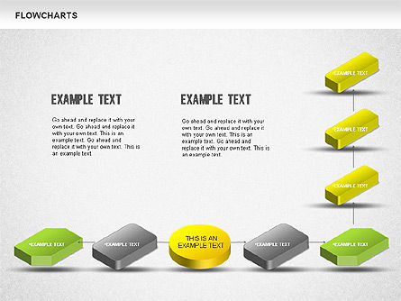 Diagramme 3d, Diapositive 10, 01233, Organigrammes — PoweredTemplate.com