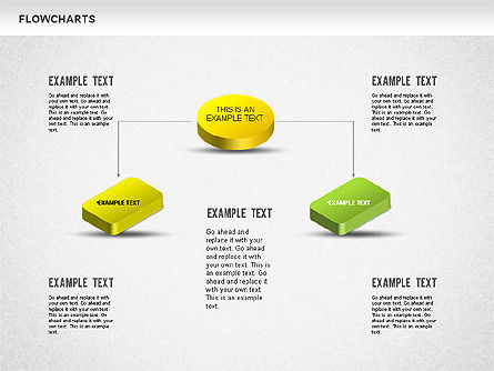 Diagramme 3d, Diapositive 12, 01233, Organigrammes — PoweredTemplate.com