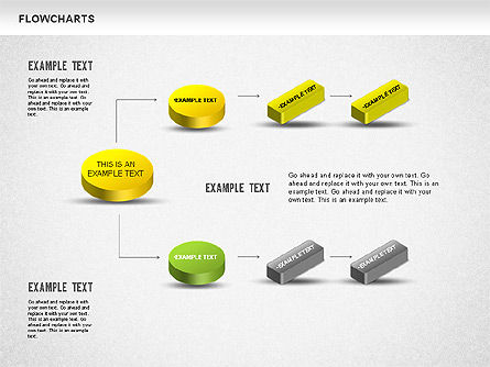 Diagramme 3d, Diapositive 15, 01233, Organigrammes — PoweredTemplate.com