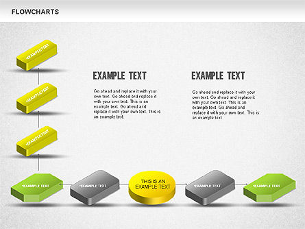 Diagramme 3d, Diapositive 6, 01233, Organigrammes — PoweredTemplate.com