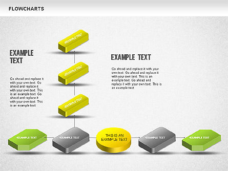 Diagramme 3d, Diapositive 7, 01233, Organigrammes — PoweredTemplate.com