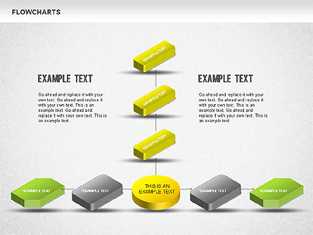 Diagramme 3d, Diapositive 8, 01233, Organigrammes — PoweredTemplate.com