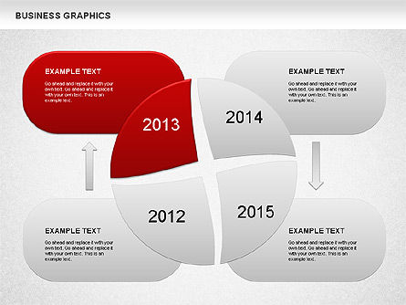 Años Comparados, Diapositiva 4, 01238, Gráficos circulares — PoweredTemplate.com