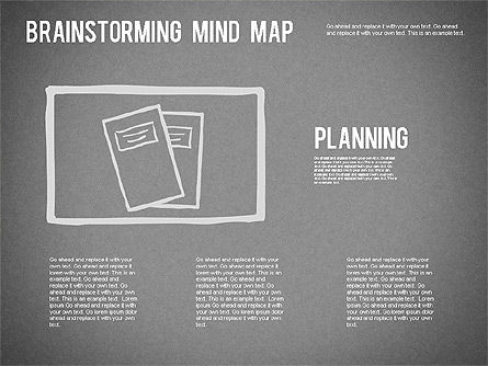 Brainstormen mindmap, Dia 10, 01239, Businessmodellen — PoweredTemplate.com