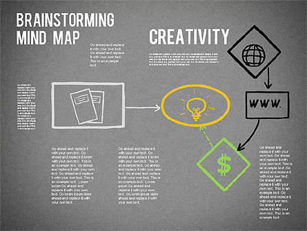 Brainstorming mappa mentale, Slide 13, 01239, Modelli di lavoro — PoweredTemplate.com