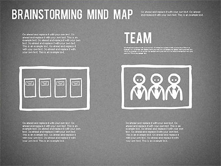 Brainstormen mindmap, Dia 16, 01239, Businessmodellen — PoweredTemplate.com